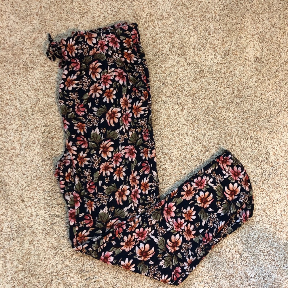Flower print flow pant